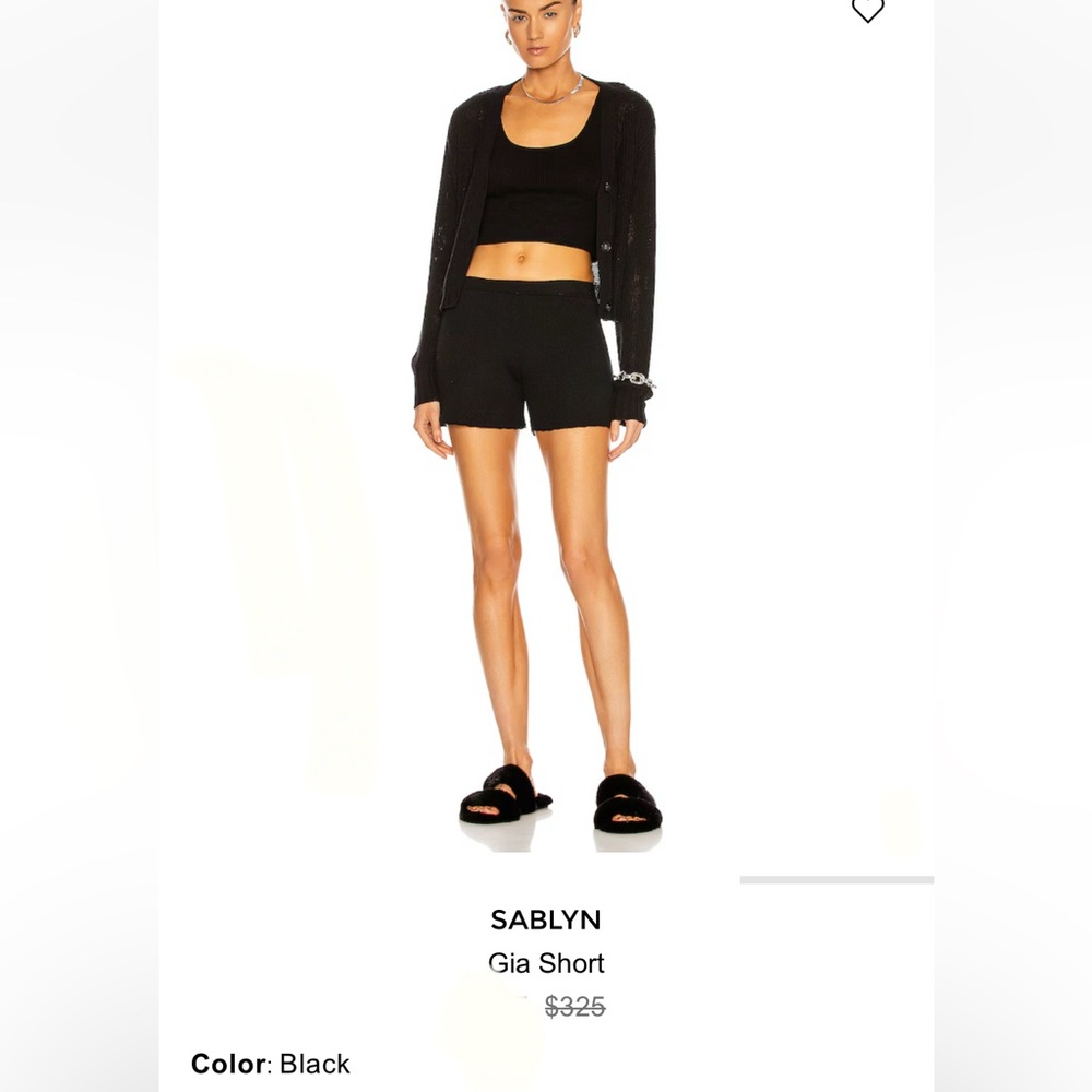 Sablyn cashmere shorts - like new retail $325 - Gia shorts in black